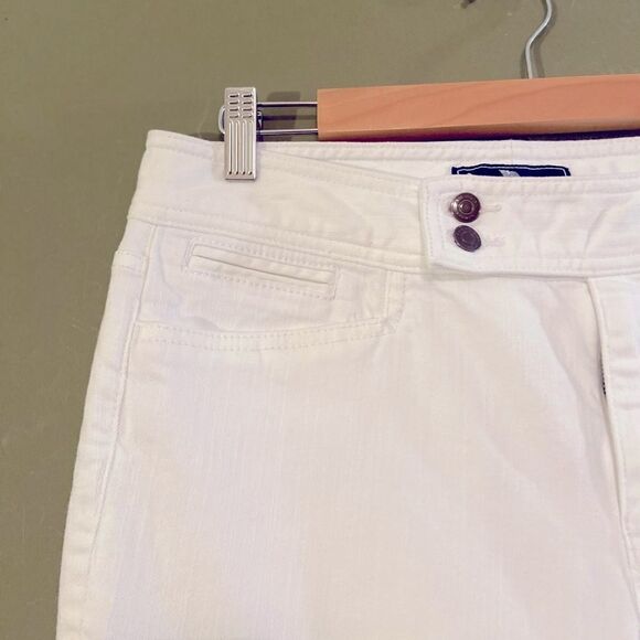 American Living White denim Cropped pants 10 - Picture 3 of 8